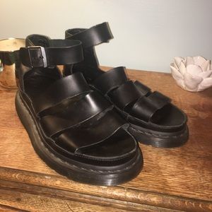 Black Dr marten sandals